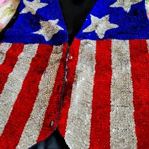 Sequin vest